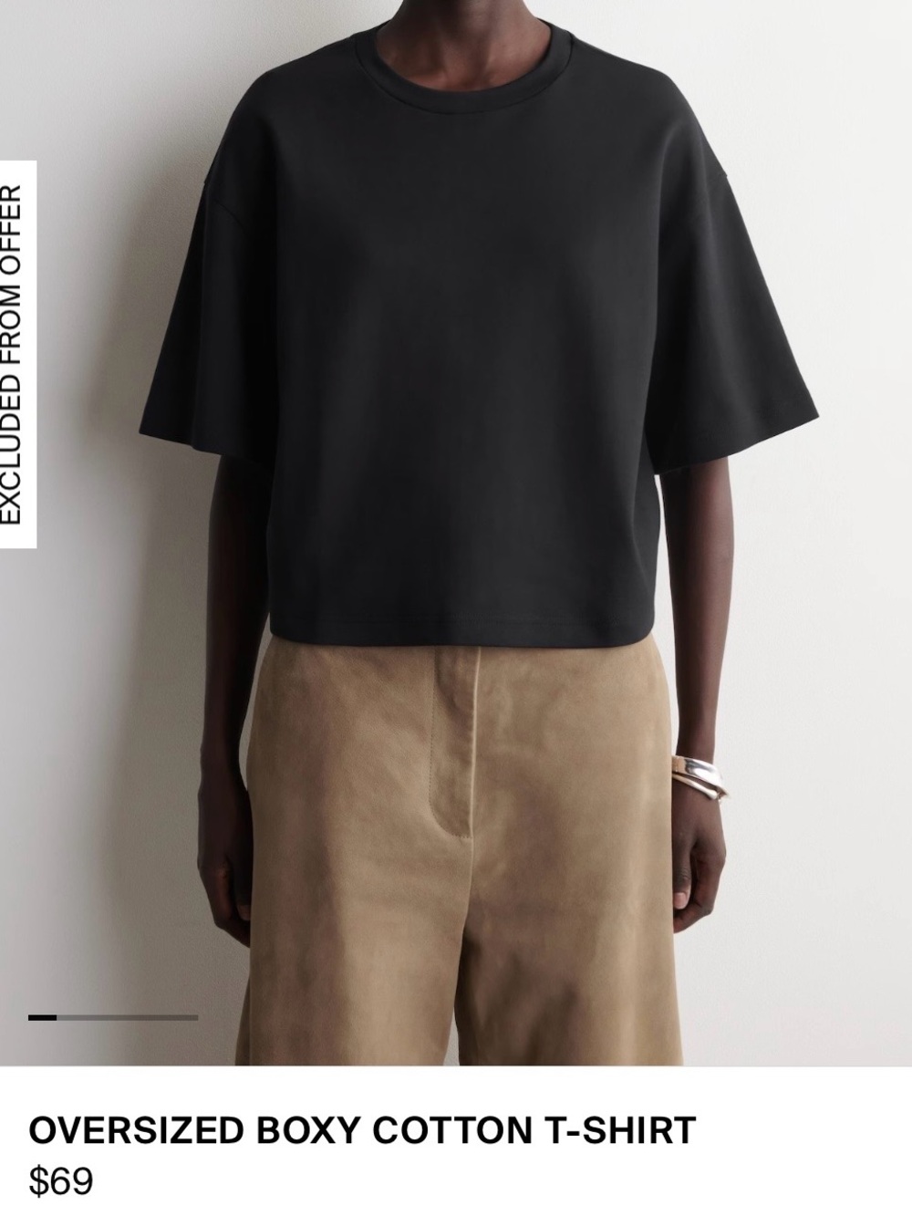COS Boxy Short-Sleeve Cotton Tee